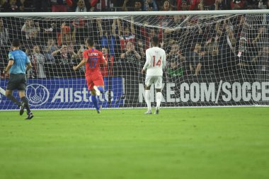 Amerikan Futbol Takımı 15 Kasım 2019 Cuma günü Orlando Florida 'daki Exploria Stadyumu' nda oynanan Concacaf Uluslar Ligi karşılaşmasında Kanada 'ya ev sahipliği yapmaktadır.