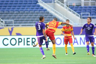 Orlando City SC, 29 Haziran 2016 'da Orlando Florida' daki Kamp Dünyası Stadyumu 'nda Fort Lauderdale Strikers' a ev sahipliği yaptı..