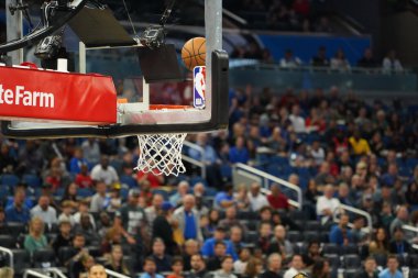 Orlando Magic, 13 Aralık 2019 Cuma günü Orlando, Florida 'daki Amway Center' da Houston Rockets 'a ev sahipliği yapıyor..