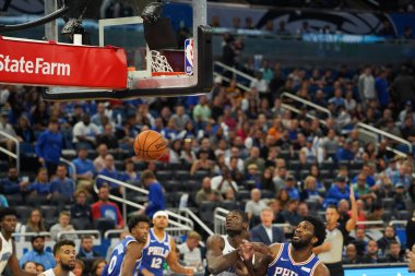 Orlando Magic 13 Ekim 2019 'da Florida, Orlando' daki Amway Center 'da Philadelphia 76ers' a ev sahipliği yaptı.. 