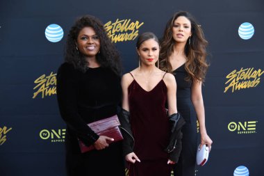 24 Mart 2018 Cumartesi günü Las Vegas 'taki Orleans Resort' ta düzenlenen 33. Yıldız Ödülleri Kırmızı Halı sırasında ünlüler.