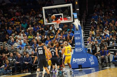 Orlando Magic 11 Aralık 2019 Çarşamba günü Orlando Forida 'daki Amway Center' da Los Angeles Lakers 'a ev sahipliği yaptı..  