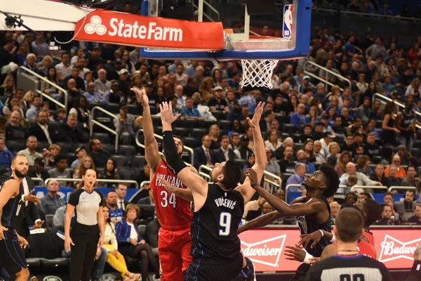 Orlando Magic Принимает Louisiana Pelicans Amway Center Орландо Флорида Среду — стоковое фото