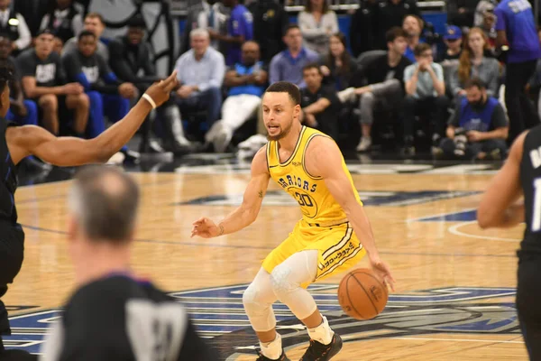 Orlando Magic Hospeda Golden State Warriors Amway Center Orlando Florida — Fotografia de Stock