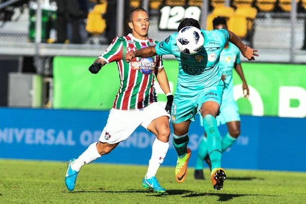 Fluminense Gegen Barcelona Während Des Florida Cup Spectrum Stadium Januar — Stockfoto