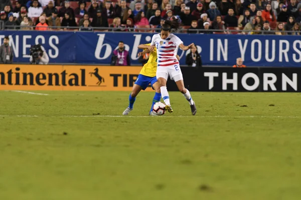 Shebelieves Cup Final Usa Brazil Raymond James Stadium Tampa Florida — 스톡 사진