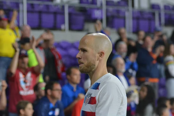 Men National Team Hostí Ekvádor National Team Stadionu Orlando City — Stock fotografie