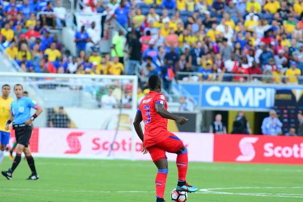 Brasil Enfrenta Haiti Durante Centenário Copa América Orlando Florida Camping — Fotografia de Stock