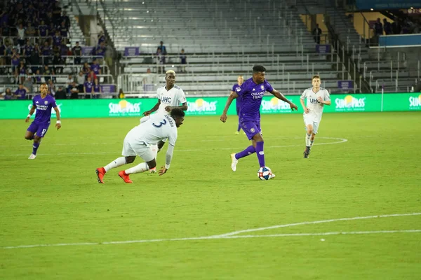 Orlando City Accueille Révolution Nouvelle Angleterre Lors Open Cup Des — Photo