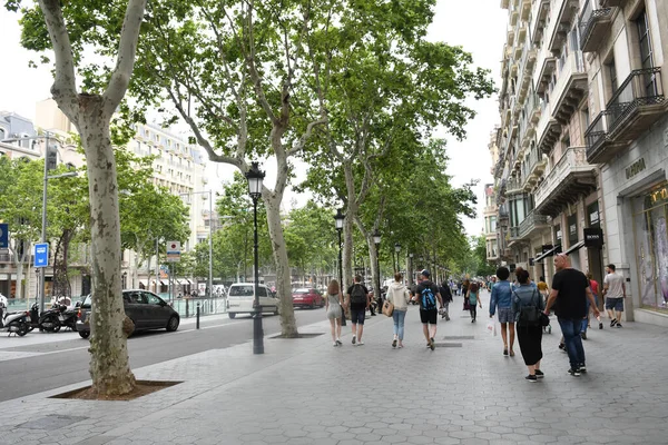 Vista Rua Com Fachadas Belos Edifícios Vista Urbana — Fotografia de Stock