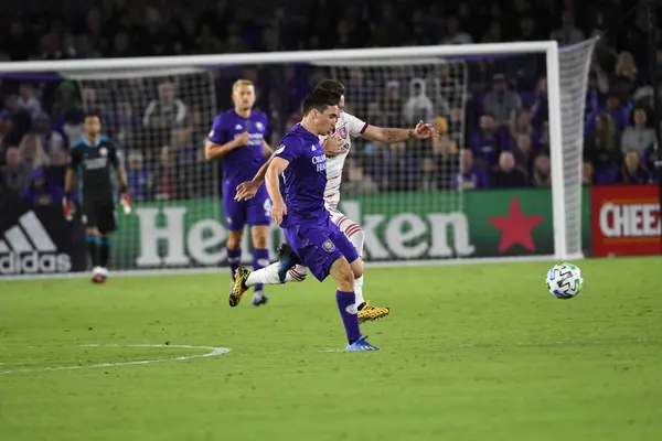 Orlando City Empfängt Real Salt Lake Exploria Stadium Samstag Den — Stockfoto