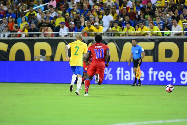 Brasil Enfrenta Haití Durante Copa América Centenario Orlando Florida Camping —  Fotos de Stock