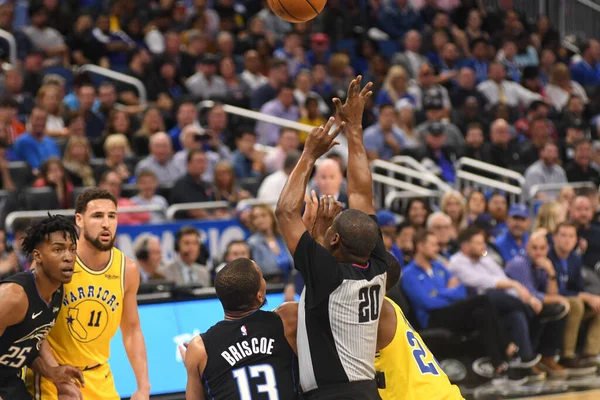 Orlando Magic Hospeda Golden State Warriors Amway Center Orlando Florida — Fotografia de Stock