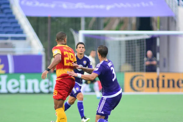 Orlando City Gastheer Van Het Fort Lauderdale Strikers Camping World — Stockfoto