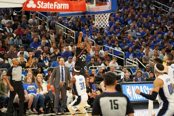 Orlando Magic Recebe Toronto Rapters Durante Rodada Playoffs Nba Amway — Fotografia de Stock