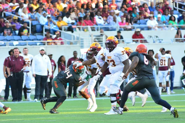 Florida Rattlers Enfrentar Bethune Cookman Wildcats Durig Clássicos Flórida Estádio — Fotografia de Stock