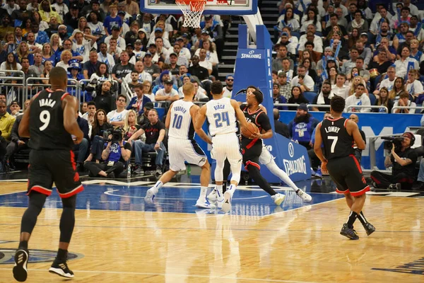 Orlando Magic Gospodarze Toronto Rapters Podczas Pierwszej Rundy Playoff Nba — Zdjęcie stockowe