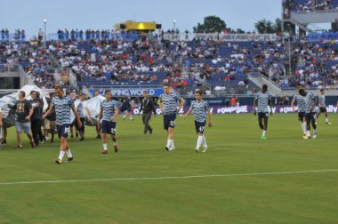 Paris Saint-Germain, Tottenham Hotspur 'a karşı 22 Temmuz 2017' de Orlando Florida 'daki Citrus Bowl' da.  