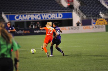 Orlando Pride sunucusu Houston Dash 23 Haziran 2016 'da Orlando Florida' daki Dünya Kampı Stadyumu 'nda..
