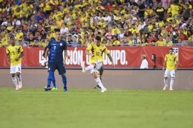 ABD Kolombiya 'ya karşı Raymond James Stadyumu' nda 11 Ekim 2018 'de.  