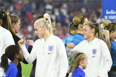 5 Mart 2020 'de Orlando Florida' daki Exploria Stadyumu 'nda düzenlenen 2020 SheBelieves Kupası' nda ABD - İngiltere Karşılaşması 