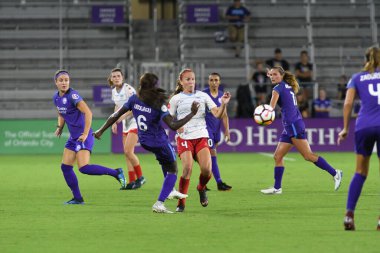 Orland Pride, 25 Ağustos 2018 'de Orlando Florida' daki Exploria Stadyumu 'nda Chicago Red Stars' a ev sahipliği yapıyor..  