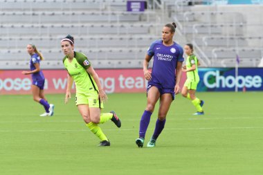Orlando Pride 21 Temmuz 2018 'de Orlando Florida' daki Exploria Stadyumu 'nda Seattle Reign FC' ye ev sahipliği yapmaktadır. Fotoğraf: Marty Jean-Louis