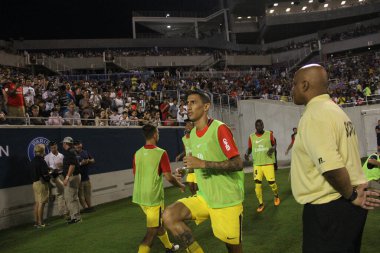 Paris Saint-Germain, Tottenham Hotspur 'a karşı 22 Temmuz 2017' de Orlando Florida 'daki Citrus Bowl' da.  