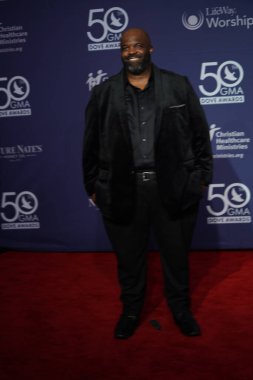 15 Ekim 2019 'da Nashville, Tennessee' deki Linbscome Üniversitesi 'nde verilen 50. GMA Dove Ödülleri sırasında kırmızı halı. 