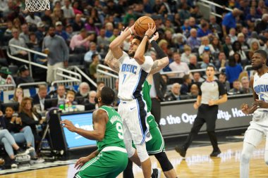 Orlando Magic, Boston Celtics 'i 24 Ocak 2020' de Orlando, Florida 'da Amway Center' da ağırladı..   