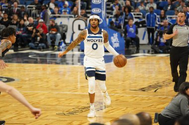 Orlando Magic 28 Şubat 2020 tarihinde Orlando Florida 'da Amway Center' da Minnesota Timberwolves 'a ev sahipliği yapar..  
