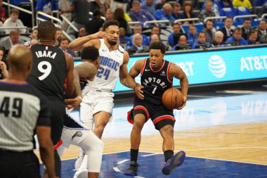 Orlando Magic 21 Nisan 2019 tarihinde Orlando Florida 'daki Amway Arena' da düzenlenen NBA Playoff 1 'de Toronto Rapçileri' ne ev sahipliği yapıyor..