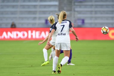 Orlando Pride, 23 Mayıs 2018 'de Orlando Florida' daki Exploria Stadyumu 'nda Kuzey Carolina Cesareti' ne ev sahipliği yapmaktadır..  