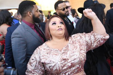 24 Mart 2018 Cumartesi günü Las Vegas 'taki Orleans Resort' ta düzenlenen 33. Yıldız Ödülleri Kırmızı Halı sırasında ünlüler.