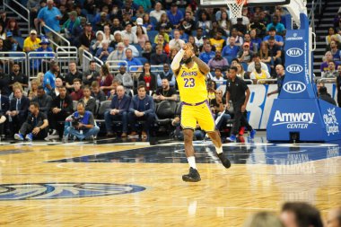 Orlando Magic 11 Aralık 2019 Çarşamba günü Orlando Forida 'daki Amway Center' da Los Angeles Lakers 'a ev sahipliği yaptı. Fotoğraf: Marty Jean-Louis
