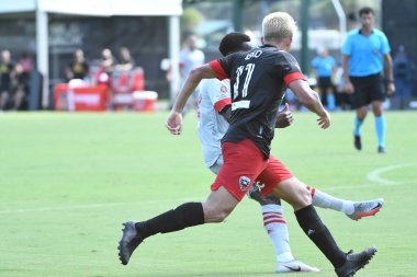Toronto FC, 13 Temmuz 2020 tarihinde Orlando Florida 'daki ESPN Wild World of Sports' ta düzenlenen MLS Back Tournament sırasında D.C. United ile karşılaştı. Fotoğraf: Marty Jean-Louis