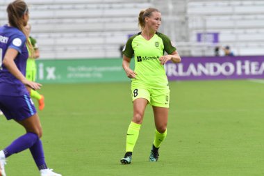 Orlando Pride 21 Temmuz 2018 'de Orlando Florida' daki Exploria Stadyumu 'nda Seattle Reign FC' ye ev sahipliği yapmaktadır. Fotoğraf: Marty Jean-Louis
