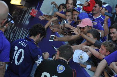 Orlando City 29 Nisan 2017 'de Orlando, Florida' daki Orlando City Stadyumu 'nda Colorado Rapids' e ev sahipliği yaptı.)