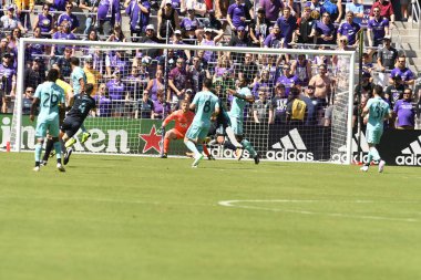Orlando City SC 20 Nisan 2019 'da Orlando City Stadyumu' nda Vancouver Whitecaps 'a ev sahipliği yapıyor..  