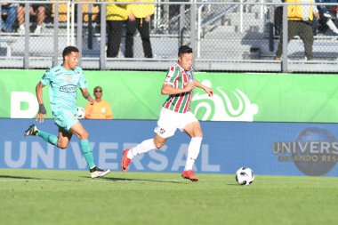 Fluminense, Florida Kupası 'nda 15 Ocak 2018' de Orlando Florida 'da oynanan Spektrum Stadyumu' nda Barcelona SC 'ye karşı..  