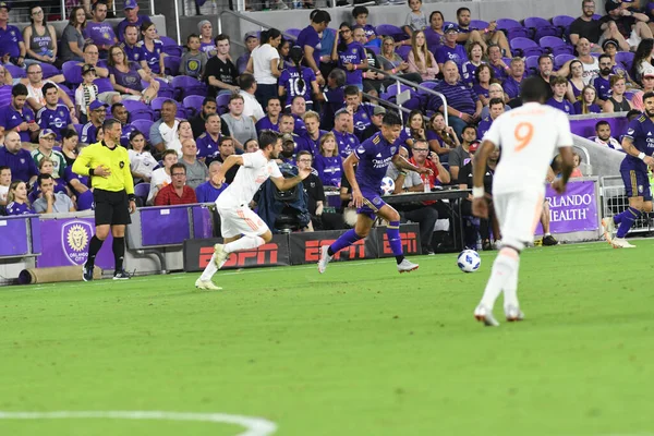 Orlando City Gastheer Atlanta United Het Exploria Stadium Augustus 2018 — Stockfoto