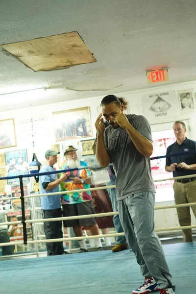 Boxer Keith One Time Thurman Durante Evento Stampa Presso Sua — Foto Stock