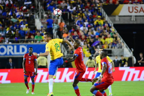 Brazílie Čelit Haiti Během Copa America Centenario Orlando Florida Stadionu — Stock fotografie