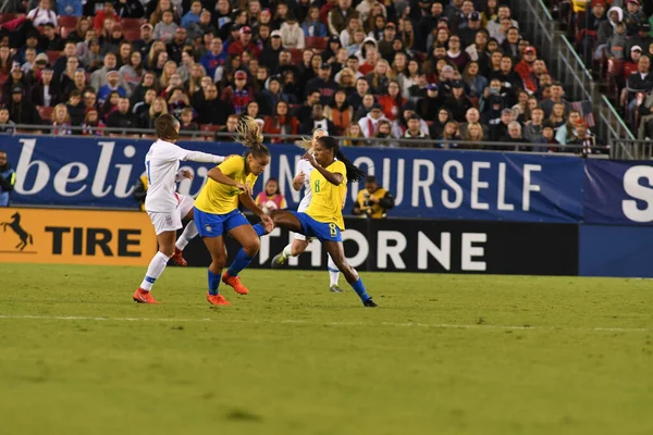 Shebelieves Cup Finale Met Usa Brazilië Raymond James Stadium Tampa — Stockfoto