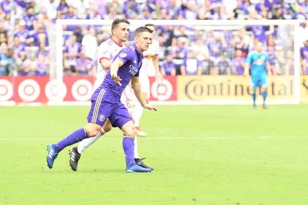 Orlando City Gospodarzem New York Red Bulls Exploria Stadium Orlando — Zdjęcie stockowe