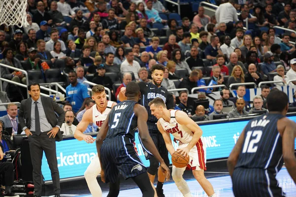 Orlando Magic Hostí Miami Heat Amway Center Orlando Florida Sobotu — Stock fotografie