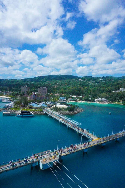 Der Wunderschöne Hafen Von Ochos Rios Jamaika — Stockfoto