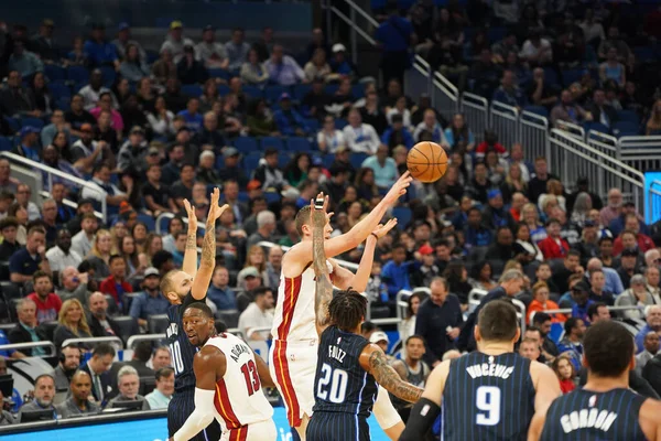 Orlando Magic Hostí Miami Heat Amway Center Orlando Florida Sobotu — Stock fotografie