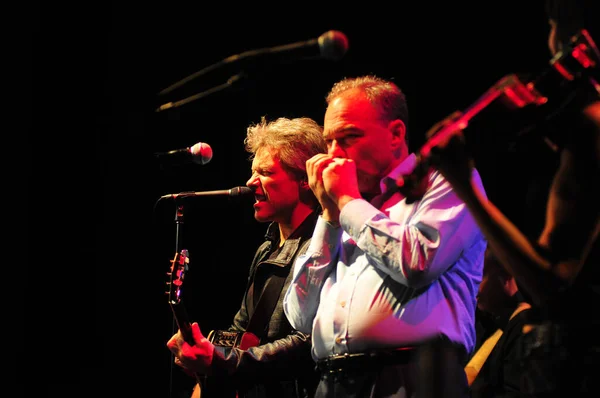 Cantante Jon Bon Jovi Esibisce State Street Theater Sostegno Dell — Foto Stock
