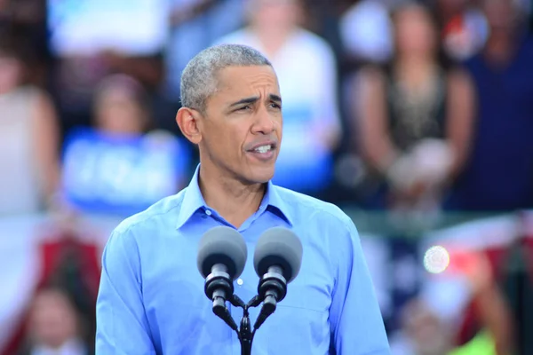 Presidente Barack Obama Habla Mitin Campaña Estadio Heritage Park Osceola —  Fotos de Stock